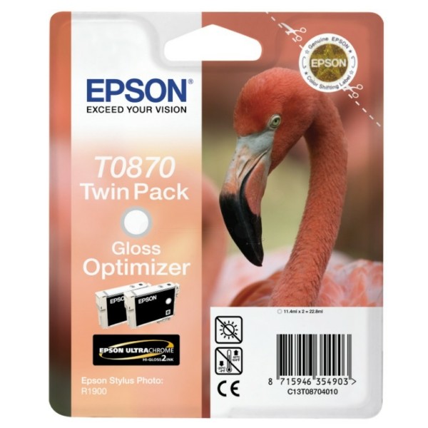 Original Tintenpatrone Glanzverstärker Epson T0870 (C13T08704010)