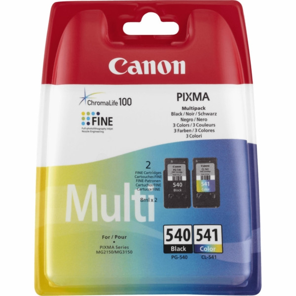 Original Tintenpatrone Multipack schwarz + color Canon PG-540 CL 541 (5225B006)