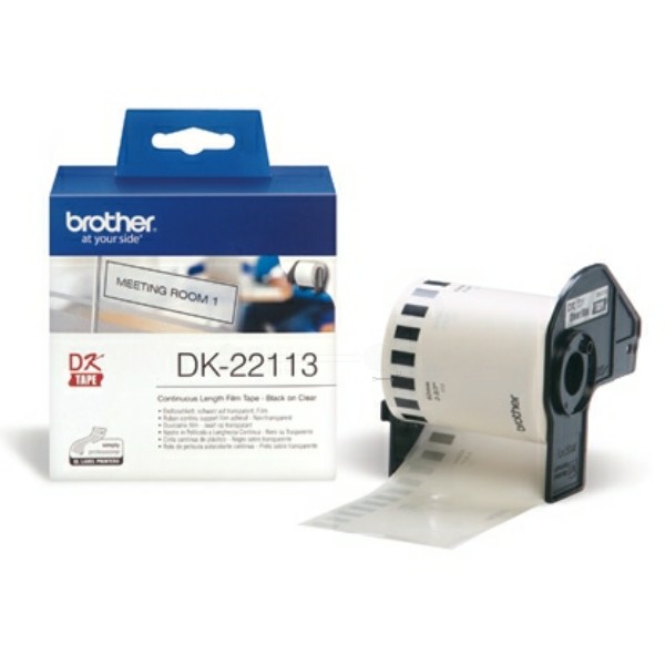 Original DirectLabel Etiketten Transparent Brother DK-22113