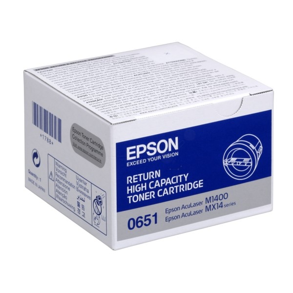 Original Toner schwarz return program Epson 0651 (C13S050651)