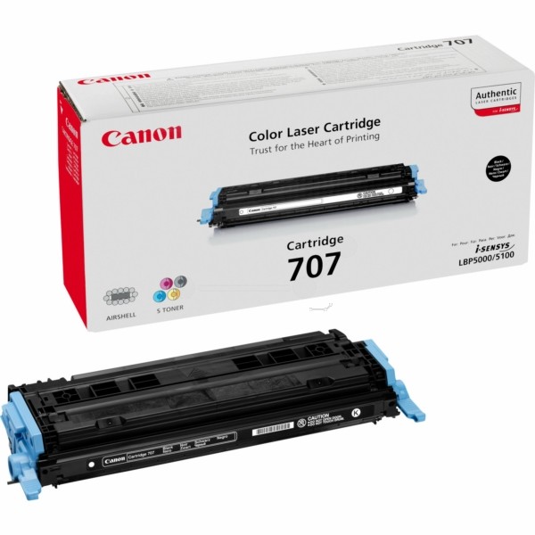 Original Toner schwarz Canon 707BK (9424A004)