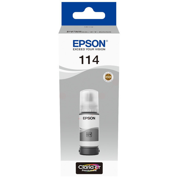 Original Tintenflasche grau Epson 114 (C13T07B540)