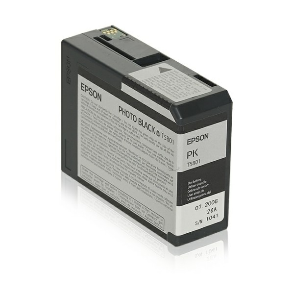 Original Tintenpatrone schwarz Foto Epson T5801 (C13T580100)