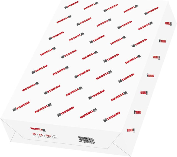 500 Blatt Rebell Kopierpapier DIN A4, 80 g/qm, weiß