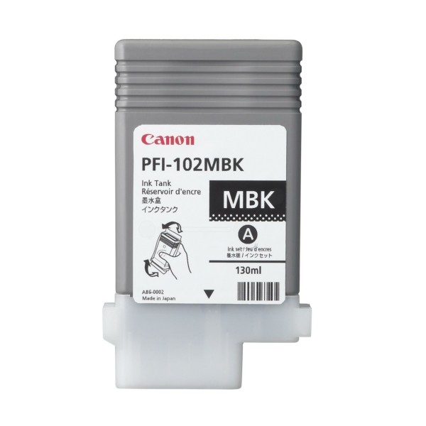 Original Tintenpatrone schwarz matt Canon PFI-102 MBK (0894B001)