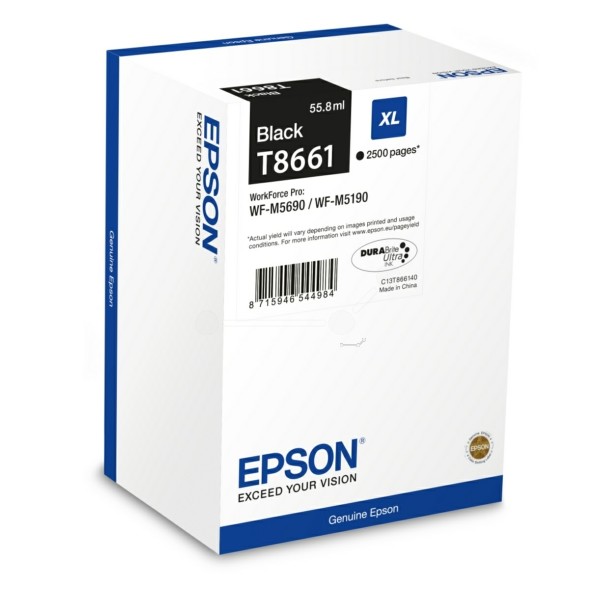 Original Tintenpatrone schwarz Epson T8661 (C13T866140)