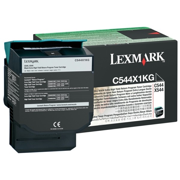 Original Toner schwarz extra High-Capacity return program Lexmark C544X1KG