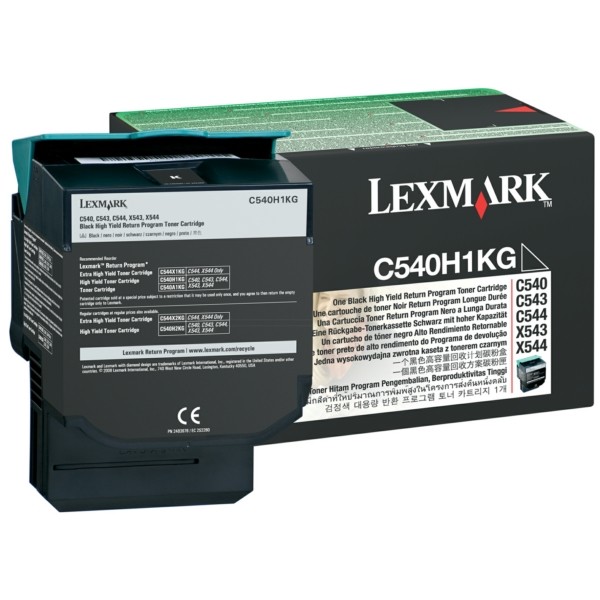 Original Toner schwarz return program Lexmark C540H1KG