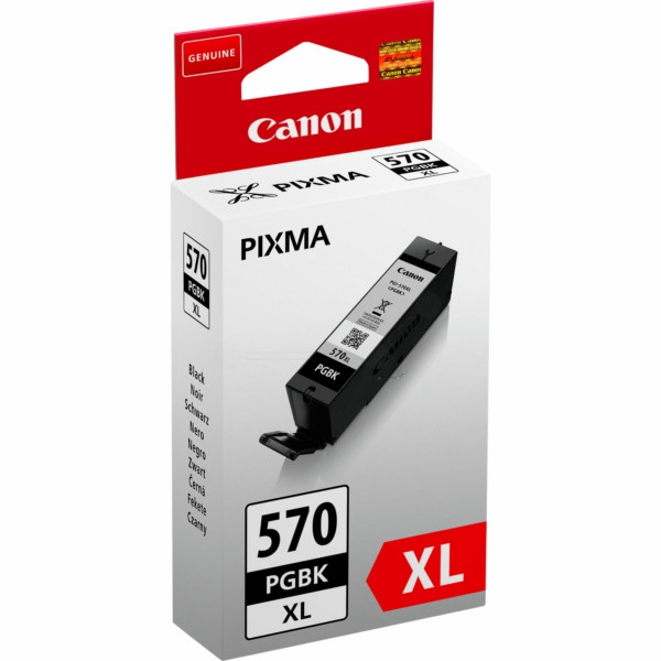 Original Tintenpatrone schwarz High-Capacity pigmentiert Canon PGI-570 PGBKXL (0318C001)