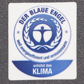 Drucker mit Blauer-Engel-Umwelt-Zeichen