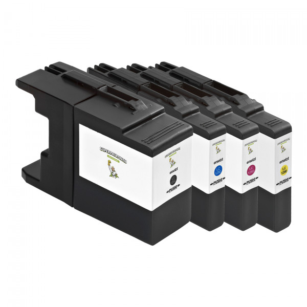 4 Tintenpatronen kompatibel zu Brother LC-1280XLVALBPDR