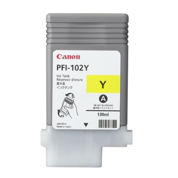 Original Tintenpatrone gelb Canon PFI-102 Y (0898B001)