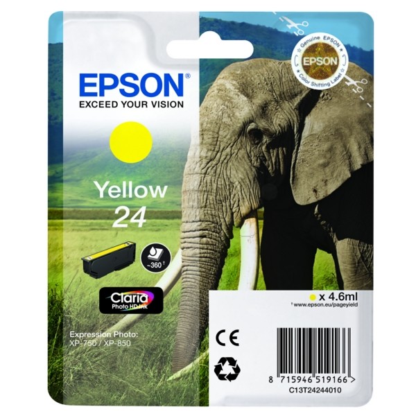 Original Tintenpatrone gelb Epson 24 (C13T24244012)