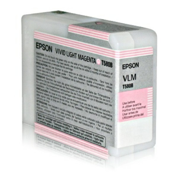 Original Tintenpatrone magenta hell Epson T580B (C13T580B00)